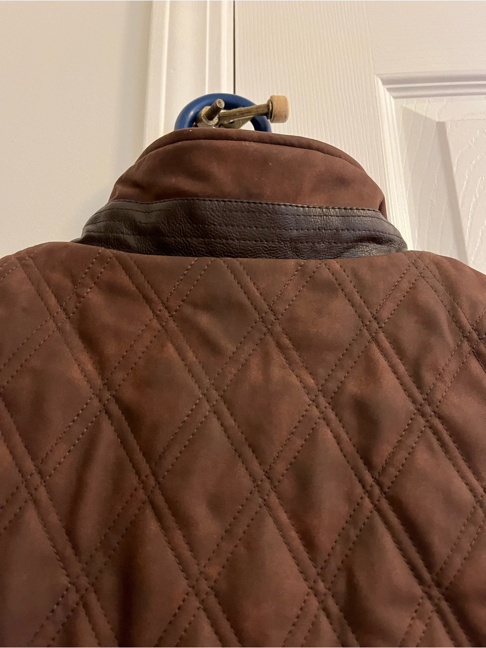 Johnston & Murphy Reversible Quilted Vest Brown Plaid Men’s Large - Picture 4 of 10